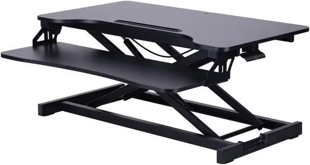 Main image of Rocelco VADR-B Sit To Stand Hi-Lift Adjustable Height Desk Riser (Black)