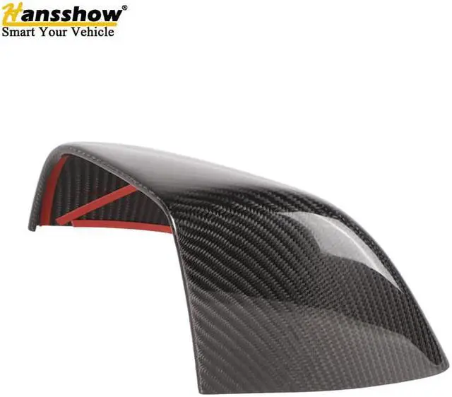 Alt view image 2 of 7 - Real Carbon Fiber Side View Mirror Cover for the Tesla Model Y (GLOSS)