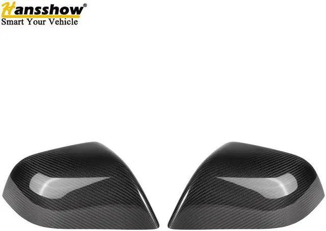Alt view image 5 of 7 - Real Carbon Fiber Side View Mirror Cover for the Tesla Model Y (GLOSS)