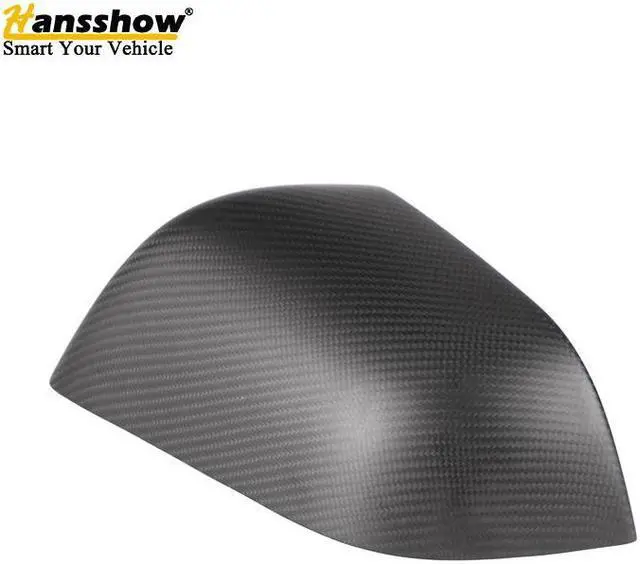 Alt view image 4 of 7 - Real Carbon Fiber Side View Mirror Cover for the Tesla Model Y (MATTE)