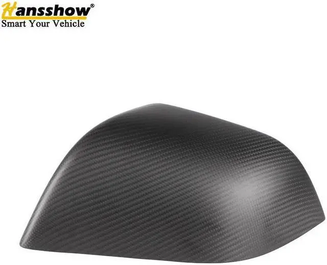 Alt view image 5 of 7 - Real Carbon Fiber Side View Mirror Cover for the Tesla Model Y (MATTE)
