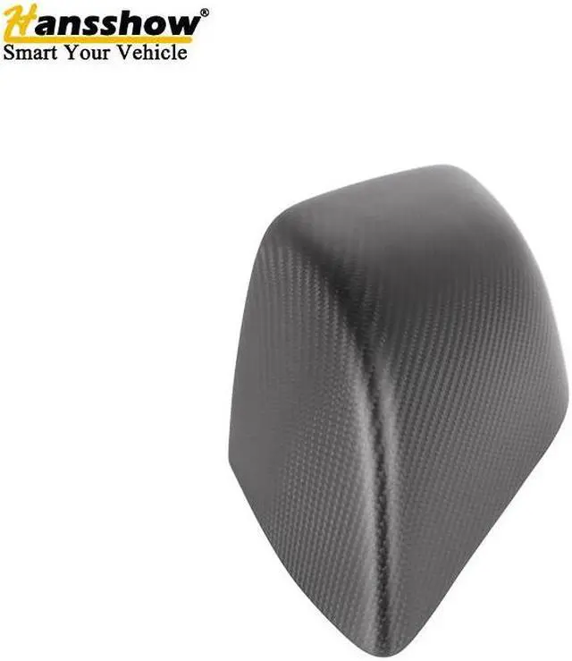 Alt view image 3 of 7 - Real Carbon Fiber Side View Mirror Cover for the Tesla Model Y (MATTE)