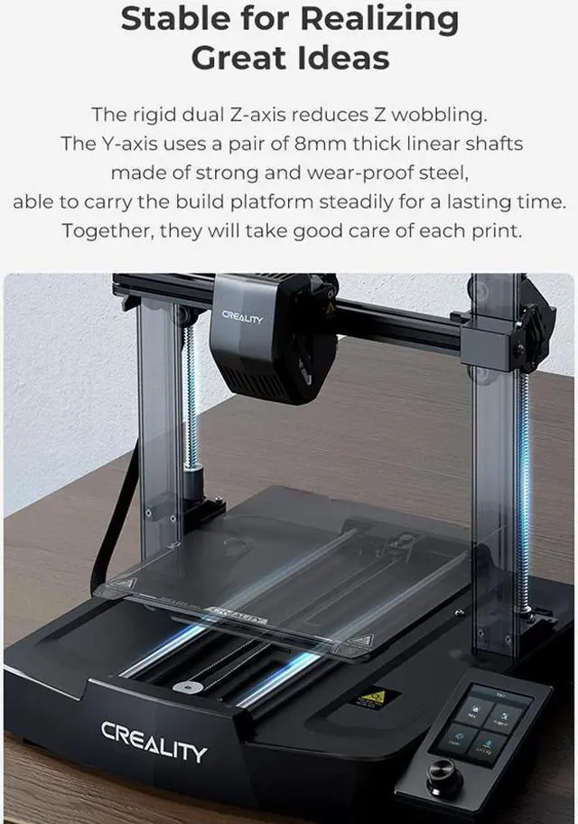 Alt view image 6 of 7 - Ender-3 V3 SE 3D Printer Sprite Direct Extrusion/Dual Z-Axis/IU Display CR Touch