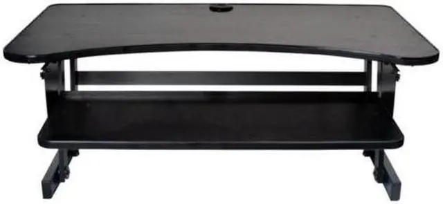 Alt view image 3 of 4 - Rocelco DADR Height Adjustable Sit/Stand Desk Computer Riser DADR Black
