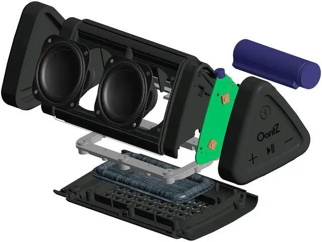 Alt view image 6 of 20 - OontZ Angle 3 Bluetooth Speaker IPX5 Water Resistant (Black) by Cambridge SoundWorks