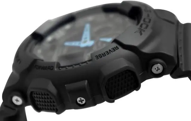 Alt view image 6 of 16 - Casio GA100C-8A G-Shock Black Plastic Resin Case and Bracelet Digital-Analog Dial