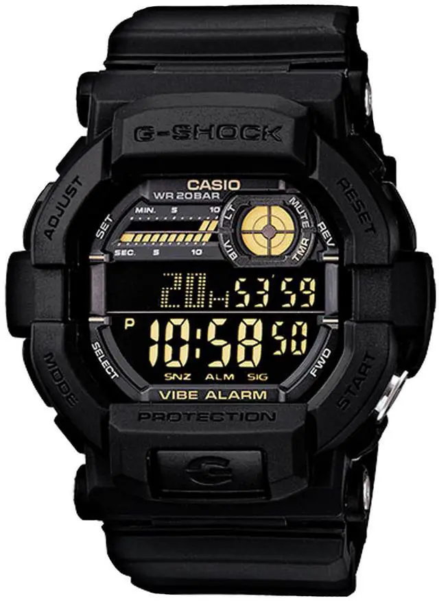 Alt view image 3 of 12 - Casio G-Shock Mens Shock Resistant Digital Sports Watch - Black - GD-350-1BCR