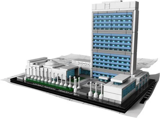Alt view image 9 of 13 - Lego Architecture United Nations Headquarters Set