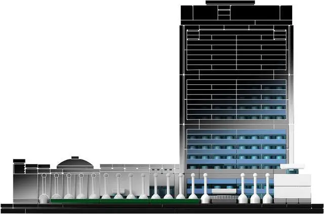 Alt view image 11 of 13 - Lego Architecture United Nations Headquarters Set