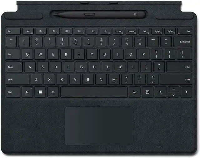 Alt view image 11 of 20 - Microsoft 8X6-00001 Surface Pro Signature Keyboard with Slim Pen 2 - Black