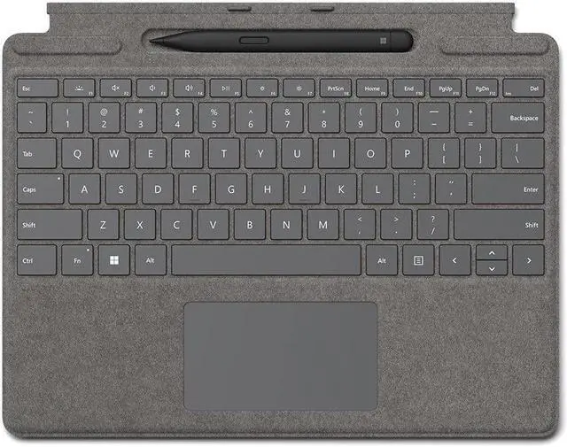 Alt view image 6 of 14 - Microsoft 8X6-00061 Surface Pro Signature Keyboard with Slim Pen 2 - Platinum