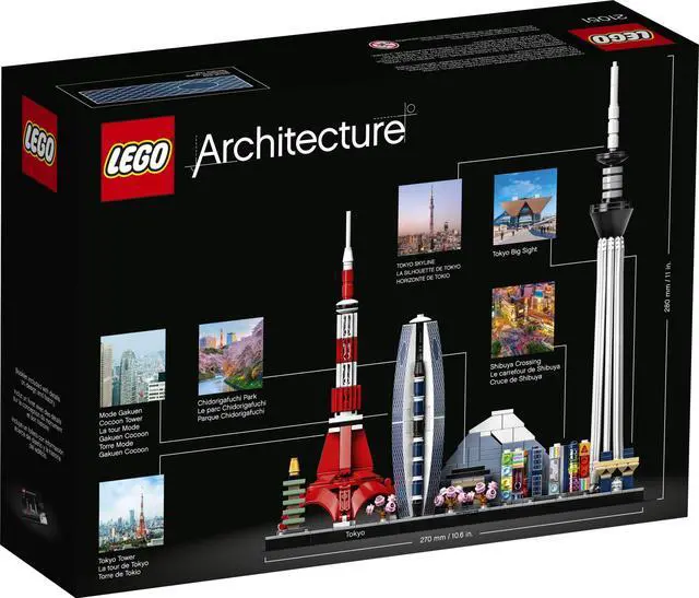 Alt view image 10 of 10 - LEGO Architecture Skylines: Tokyo 21051 Collectible Building (547 Pieces)