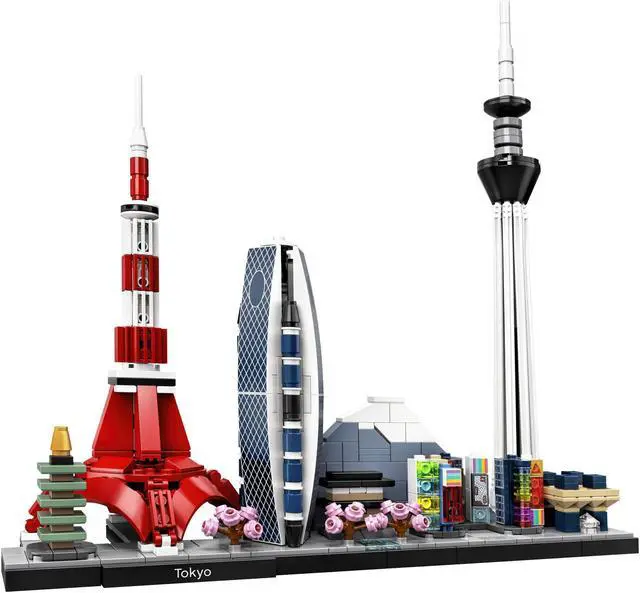 Alt view image 8 of 10 - LEGO Architecture Skylines: Tokyo 21051 Collectible Building (547 Pieces)