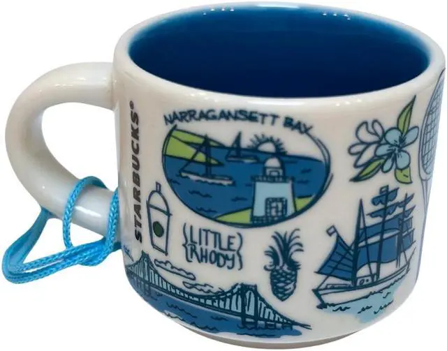 Alt view image 2 of 4 - Starbucks Been There Series Rhode Island Ceramic Demitasse Ornament Mug, 2 Oz