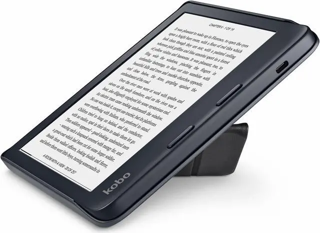 Alt view image 12 of 12 - Kobo Libra 2 SleepCover Case | Black | Sleep/Wake Technology | Built-in 2-Way Stand | Vegan Leather | Compatible with 7 Kobo Libra 2 eReader