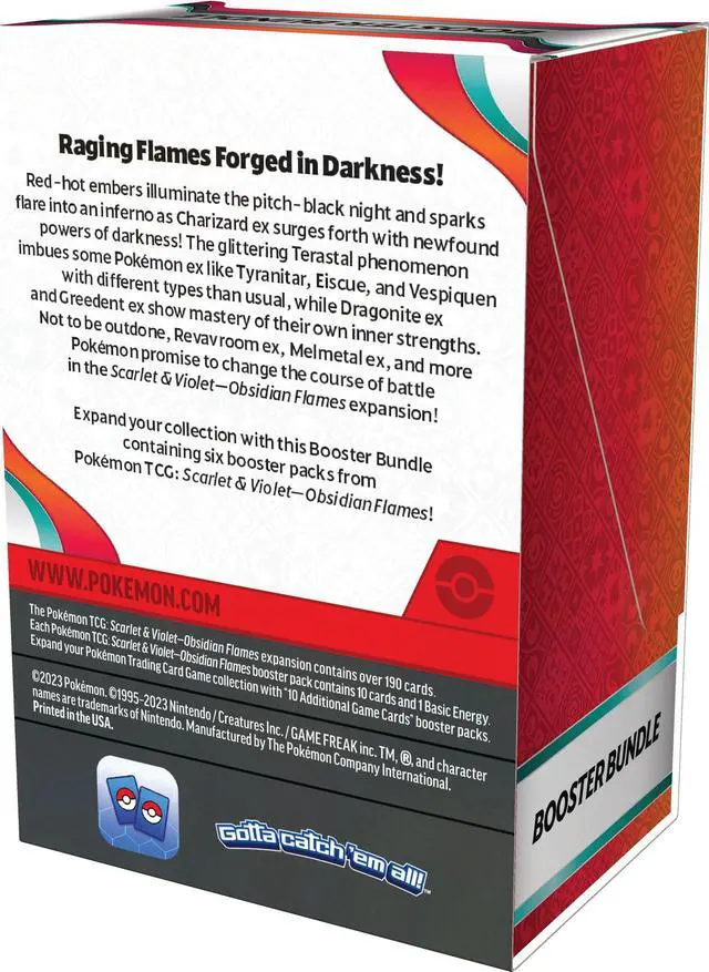 Alt view image 4 of 5 - Pokemon TCG: Scarlet & Violet - Obsidian Flames Booster Bundle