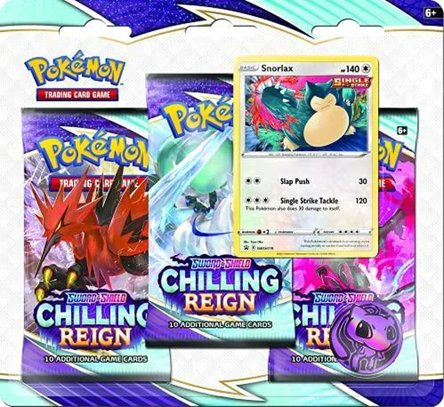 Main image of Pokmon TCG: Sword & Shield Chilling Reign Three-Booster Blister