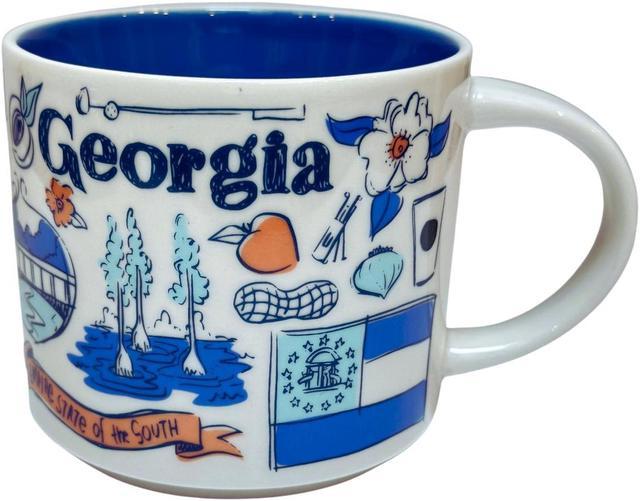 Starbucks Been There Series Campus Collection University of  Georgia Ceramic Coffee Mug, 14 Oz (White/Red): Coffee Cups & Mugs