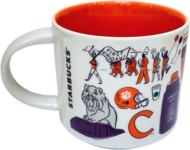 Alt view image 2 of 4 - Starbucks Been There Series Campus Collection Clemson University Ceramic Coffee Mug, 14 Oz