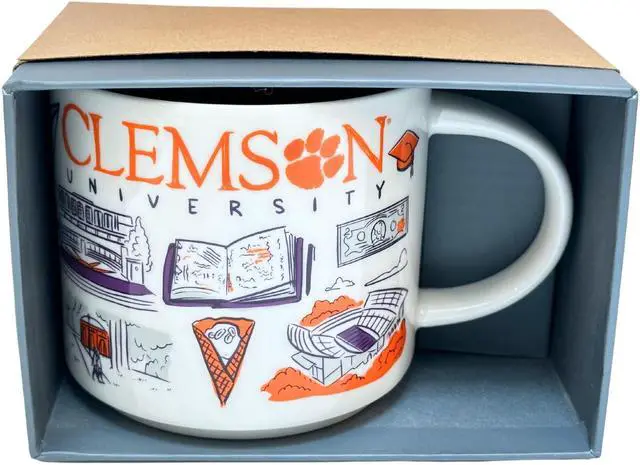 Alt view image 4 of 4 - Starbucks Been There Series Campus Collection Clemson University Ceramic Coffee Mug, 14 Oz