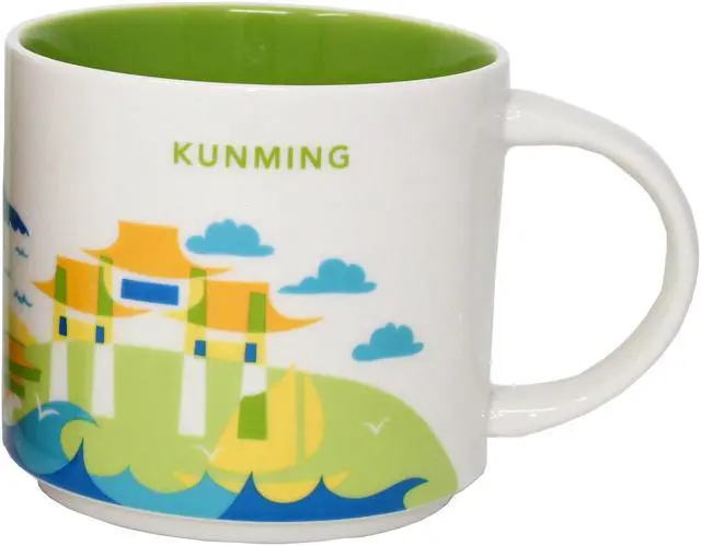 Main image of Starbucks You Are Here Series Kunming Ceramic Mug, 14 Oz