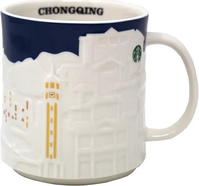 Main image of Starbucks Collector Relief Series Chongqing Ceramic Mug, 16 Oz