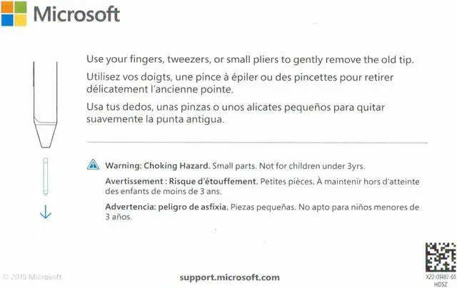 Alt view image 2 of 2 - Microsoft Surface Pen Tips Replacement Kit (Original HB Type) for Surface Pro, GO, Laptop, and Book  (Pack of 3 Tips)