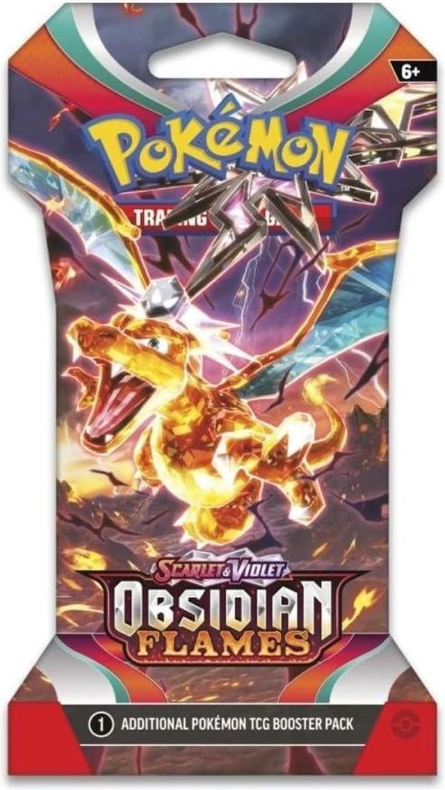 Alt view image 2 of 7 - Pokemon Scarlet & Violet Obsidian Flames | 8 Sleeved Boosters Packs