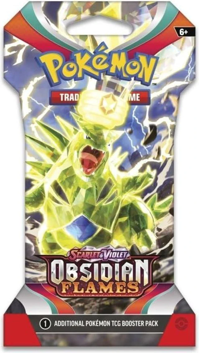 Alt view image 3 of 7 - Pokemon Scarlet & Violet Obsidian Flames | 8 Sleeved Boosters Packs