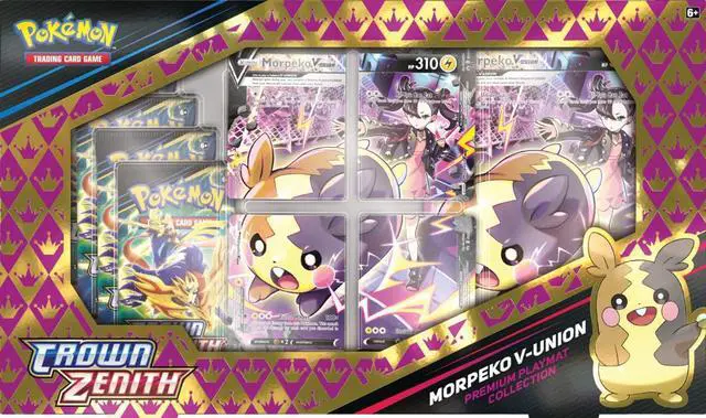 Alt view image 2 of 7 - Pokemon TCG: Crown Zenith Premium Playmat Collection Morpeko V-Union Box