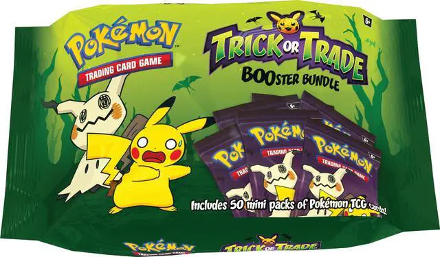 pokemon booster pack trick or trade 2023 Gengar & Pikachu Trick or Trade BOOster Bundle mini booster packs each contain three cards that highlight a spooky Pokémon — such as Zubat Pokemon TCG: 2023 Trick or