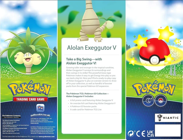 Alt view image 2 of 4 - Pokemon TCG: Pokemon GO Collection Alolan Exeggutor V