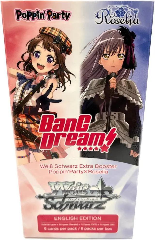 Alt view image 2 of 5 - Weiss Schwarz: Poppin' Party X Roselia Extra Booster Box (6 Packs)