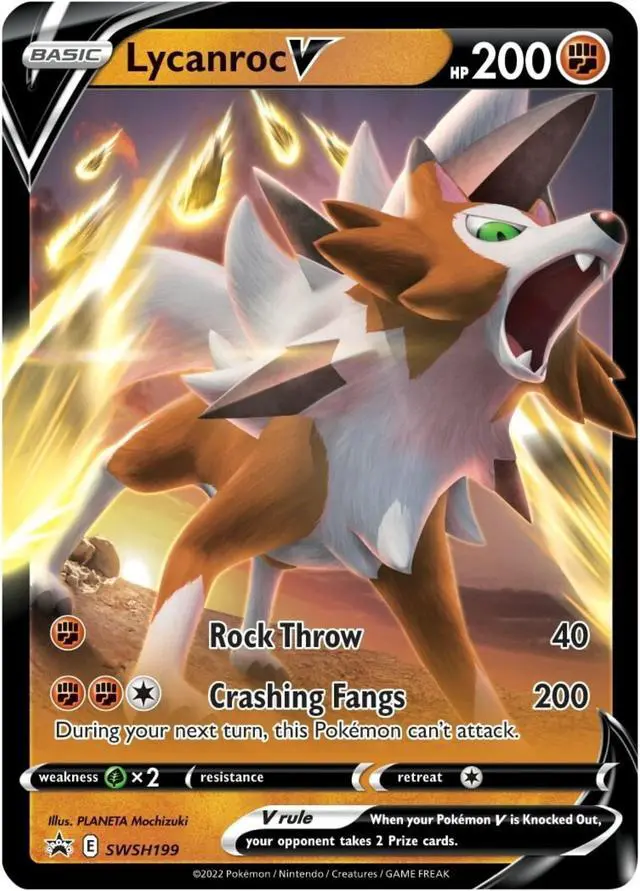 Alt view image 2 of 2 - Pokemon Crashing Fangs Lycanroc V Battle Deck