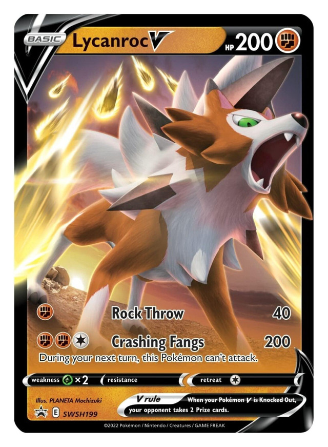 Battle Deck Pokémon Crashing Fangs Lycanroc V Com Acesso