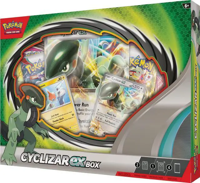 Alt view image 3 of 5 - Pokemon TCG: Cyclizar ex Box - 4 Packs, Promo Cards
