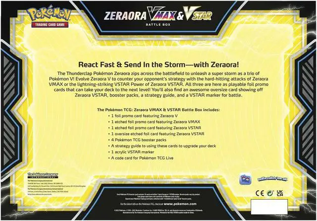 Alt view image 3 of 6 - Pokemon TCG: Zeraora VMAX VSTAR Battle Box