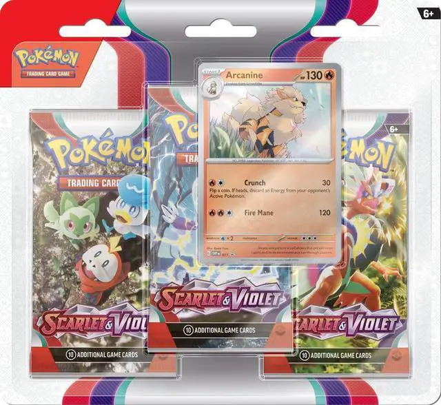 Main image of Pokemon Scarlet & Violet | 3-Pack Blister | Arcanine