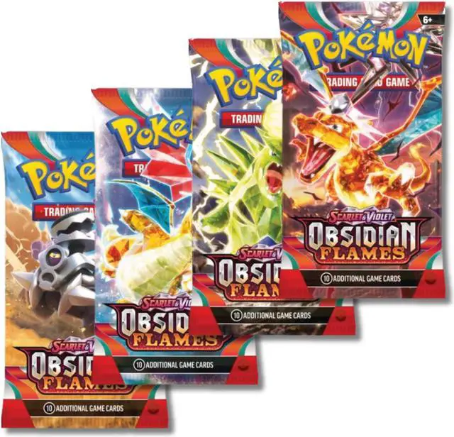 Main image of Pokemon Scarlet & Violet Obsidian Flames | 4 Booster Packs