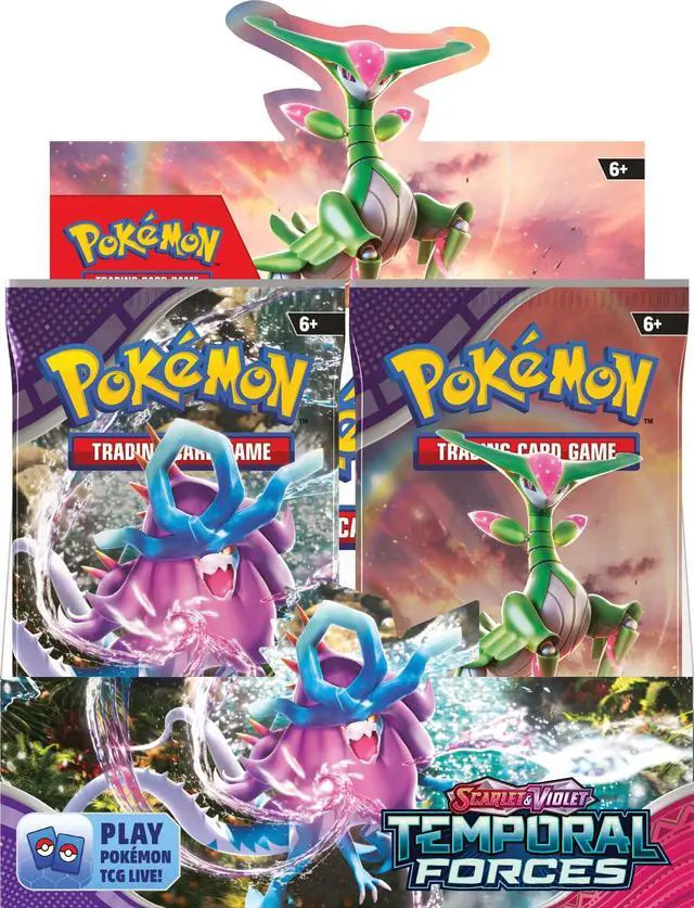 Alt view image 6 of 12 - Pokemon TCG: Scarlet & Violet - Temporal Forces Booster Box