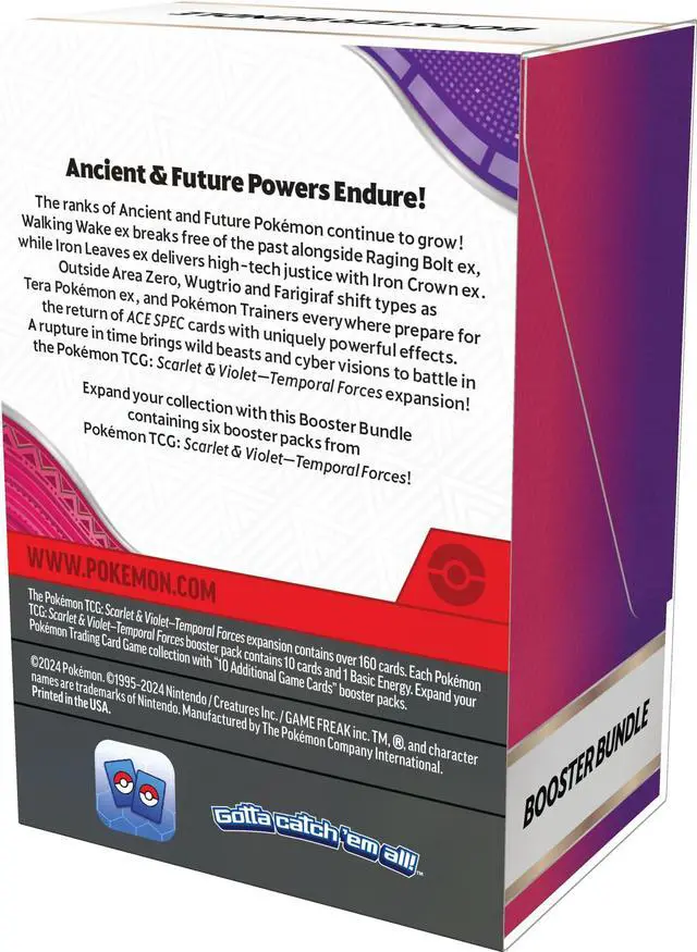 Alt view image 4 of 5 - Pokemon TCG: Scarlet & Violet - Temporal Forces Booster Bundle