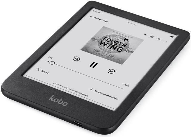 Alt view image 4 of 4 - Kobo Clara BW | eReader | 6" Glare-Free Touchscreen with ComfortLight PRO | Dark Mode Option | Audiobooks | Waterproof | 16GB of Storage | Black