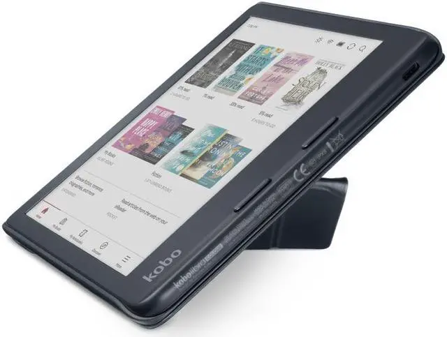 Alt view image 4 of 7 - Kobo Libra Colour SleepCover Case | Sleep/Wake Technology | Built-In 2-Way Stand | Vegan Leather | Compatible with 7" Kobo Libra Colour eReader