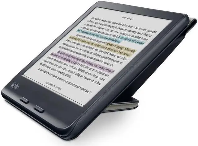 Alt view image 5 of 7 - Kobo Libra Colour SleepCover Case | Sleep/Wake Technology | Built-In 2-Way Stand | Vegan Leather | Compatible with 7" Kobo Libra Colour eReader