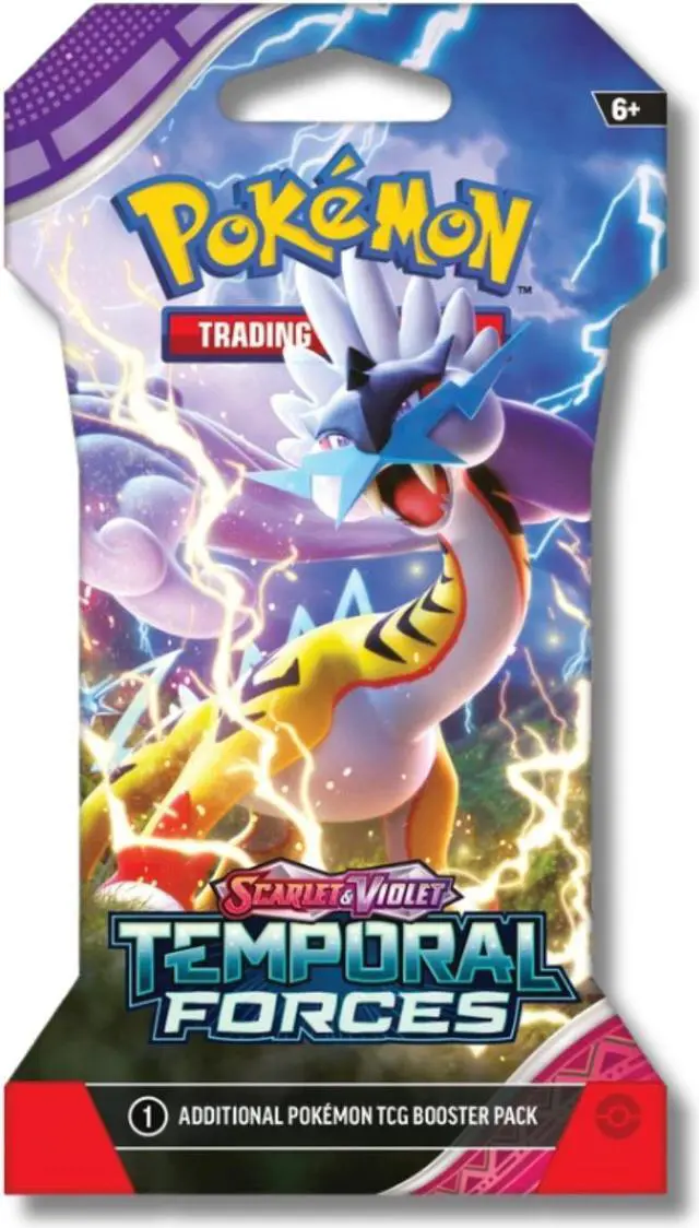 Main image of Pokemon Scarlet & Violet Temporal Forces Sleeved Booster | Raging Bolt