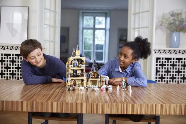 Alt view image 3 of 7 - LEGO Harry Potter Hogwarts Clock Tower 75948 Build and Play Tower Set with Harry Potter Minifigures, Popular Harry Potter Gift and Playset with Ron Weasley, Hermione Granger and more (922 Pieces)