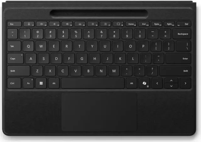 Alt view image 9 of 10 - Microsoft Surface Pro Flex Keyboard - Wireless Connectivity - Bluetooth - 32.81 ft CoPilot, Mute, Snipping, Screen Brightness, Media Control Hot Key(s) - Windows 11 - Notebook/Tablet - TouchPad - PC -
