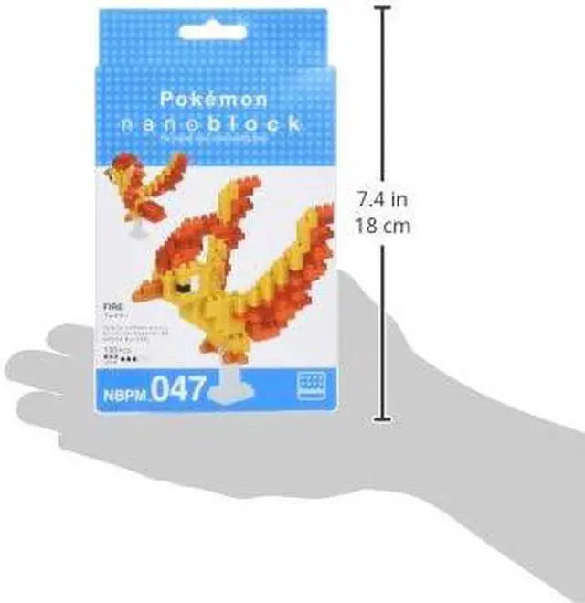 Alt view image 2 of 2 - Nanoblock Pokemon - Moltres, Nanoblock Pokemon Series