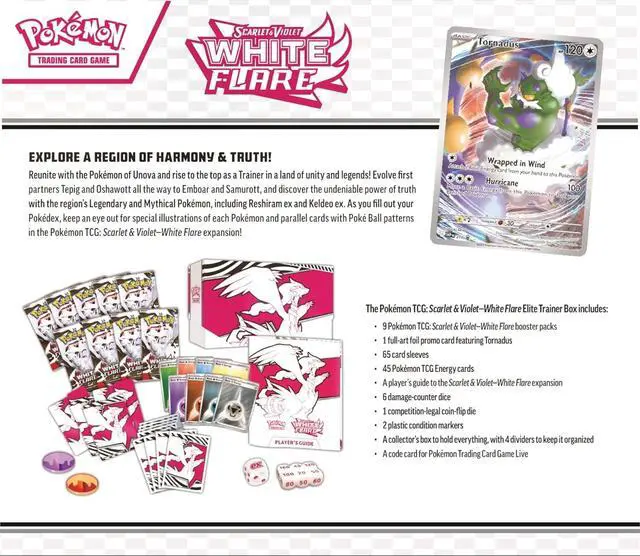 Alt view image 4 of 5 - Pokemon TCG: Scarlet & Violet - White Flare Elite Trainer Box