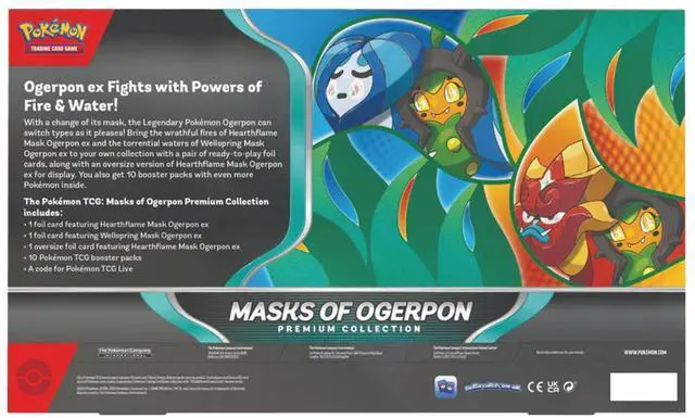 Alt view image 3 of 3 - Pokemon TCG: Masks of Ogerpon Premium Collection (2-Pack)
